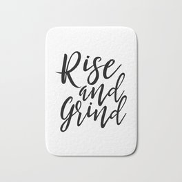 Bedroom Decor Rise And Grind Rise And Shine Inspirational Wall Art Kitchen Decor Kitchen Wall art Bath Mat | Graphicdesign, Kitchenwallart, Goodmorningsunshine, Kitchenart, Inspirationalwallart, Riseandshine, Black and White, Riseandgrind, Kitchendecor, Bedroomdecor 