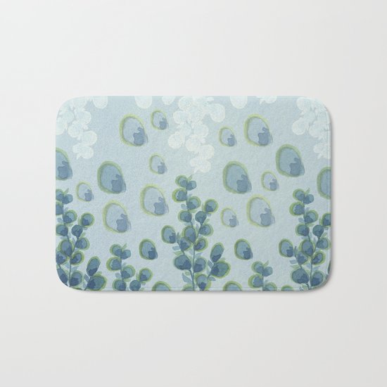 Painted floral Pattern 01 Bath Mat