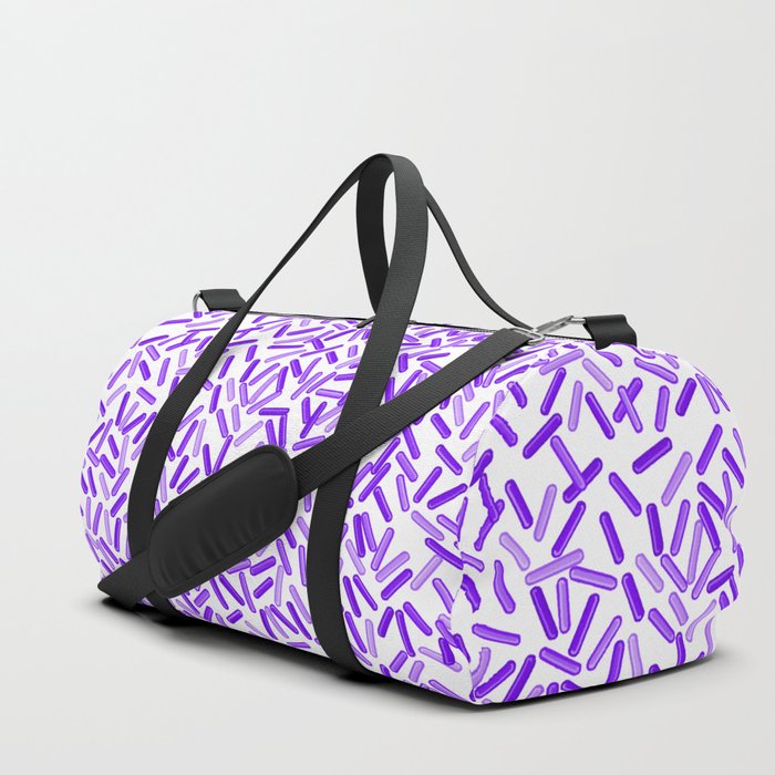 Pretty Purple Sprinkles Pattern Duffle Bag