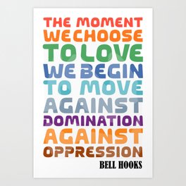 Bell Hooks Quotes I Art Print