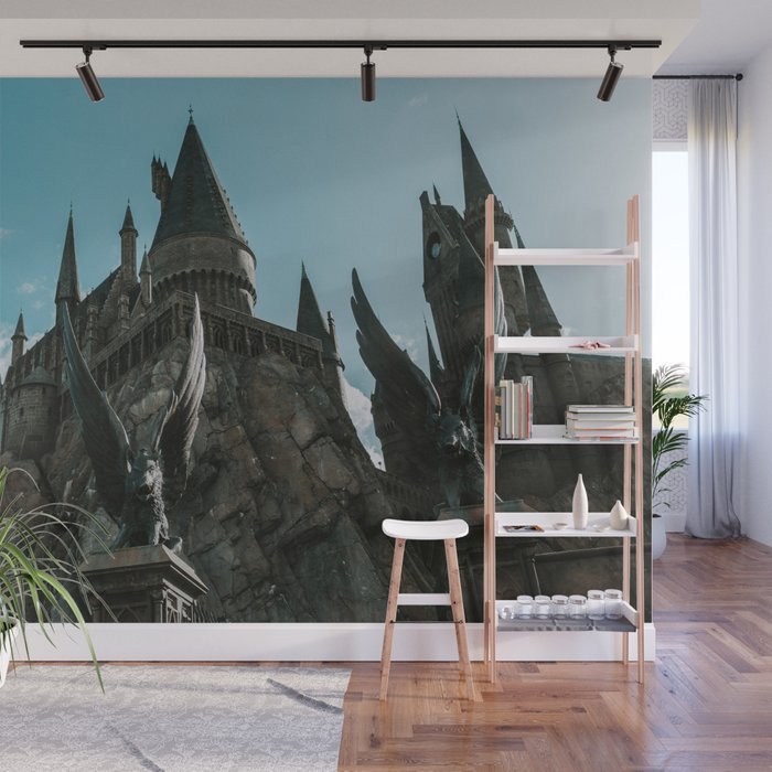 Hogwarts Castle Wall Mural By Paigekleckner Society6 Hogwarts Castle Wall Mural By