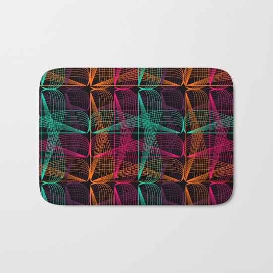 Neon threads Bath Mat