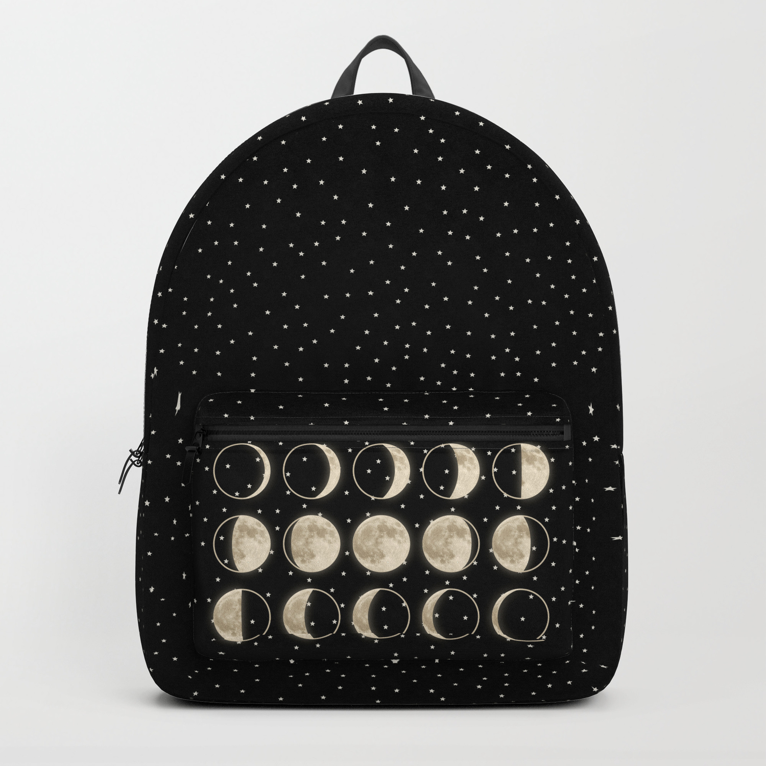 black shiny backpack