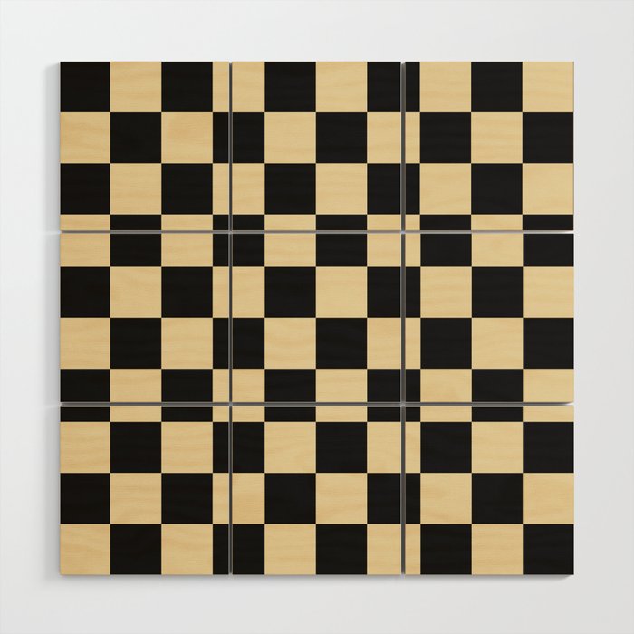 Classy Checkerboard Wood Wall Art