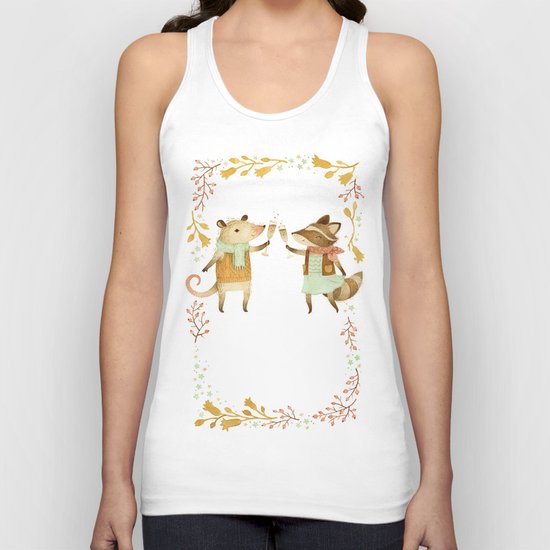 Cheers! From Pinknose the Opossum & Riley the Raccoon Unisex Tank Top