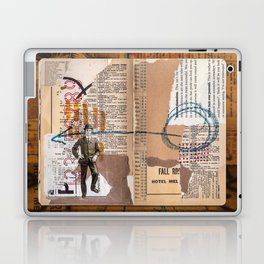 Collage Design Sketchbook Street Art Graffiti Style - Fall River Hotel Laptop Skin