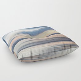 Colors from the Sea Abstract Pastel Seascape Floor Pillow