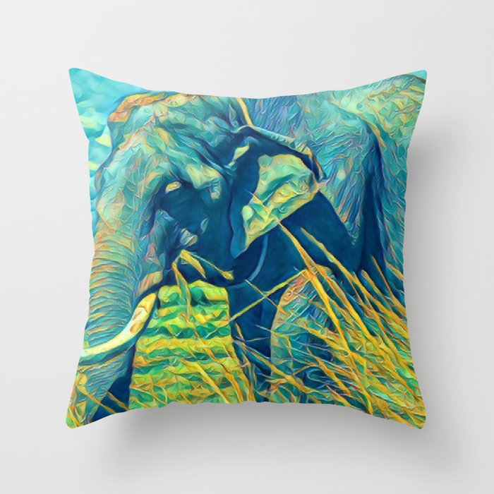 Cute Forest Wild Animal Art Print Throw Pillow