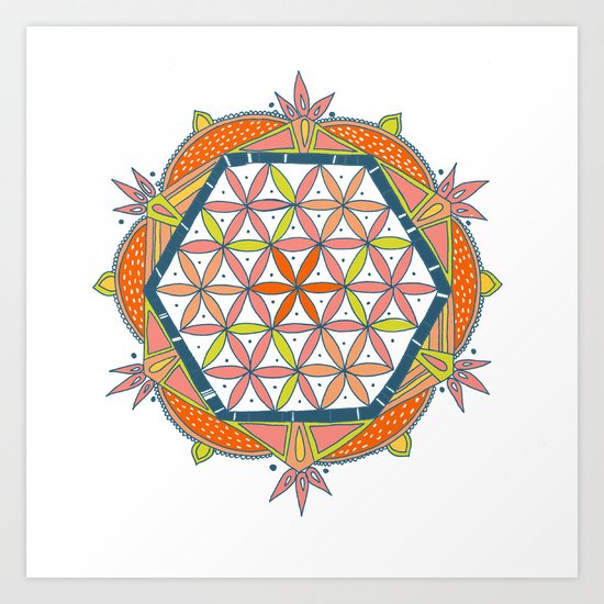 flower of life Art Print
