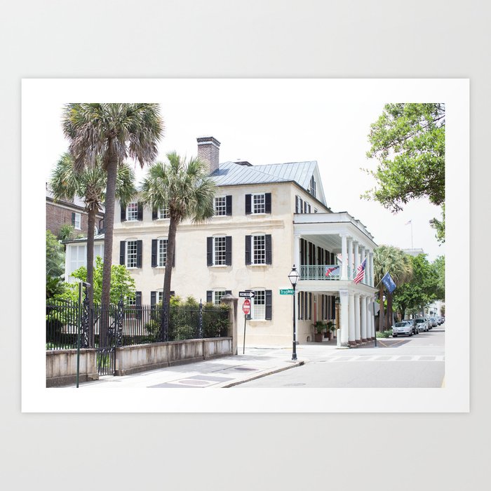 A Southern Street - Charleston, South Carolina Art Print