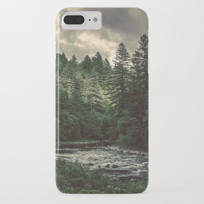 pacific northwest river - nature photography iphone case