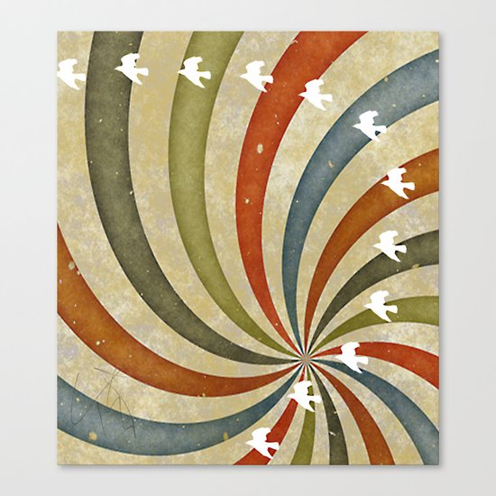 migratory birds Canvas Print