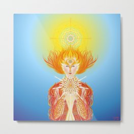 Paradise is within you... Metal Print | Painting, Illustration, Acrylic, Mandala, Oil, Digital, Energypainting, Spirituel, Angel, Other 