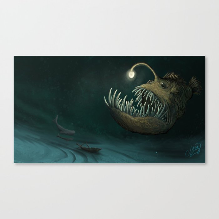 Deep Sea Dentist Wanted Canvas Print