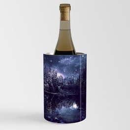 A Cold Winter's Night Midnight Blue Winter Wonderland Wine Chiller