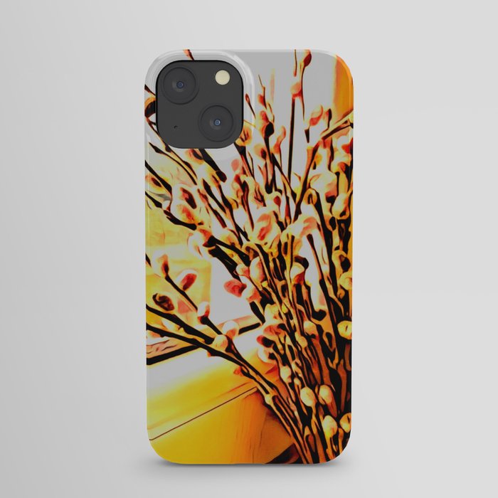 Goat willow at window iPhone Case