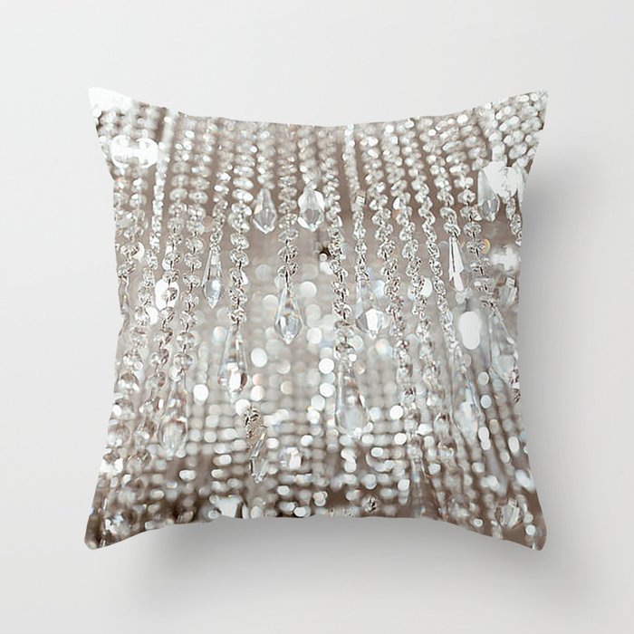 Crystals and Light Throw Pillow
