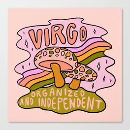 Virgo Mushroom Canvas Print