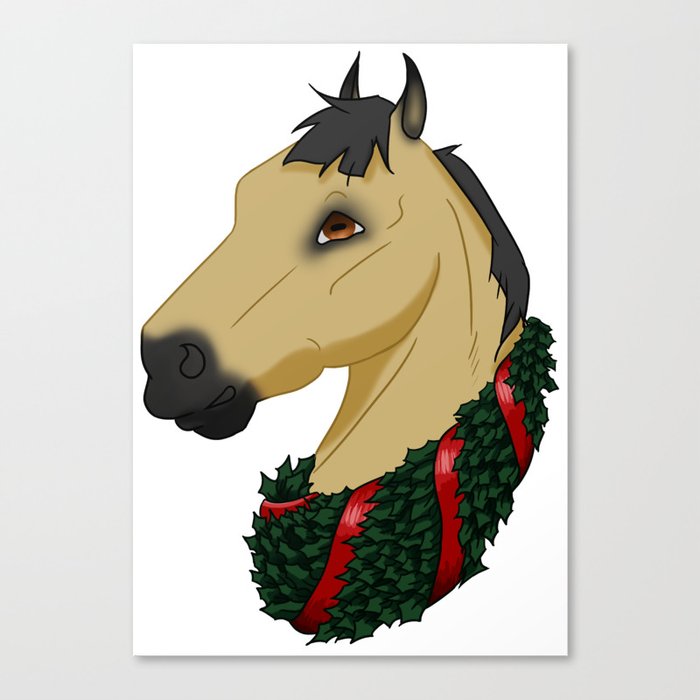 Holly Horse - Buckskin Canvas Print