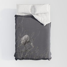 Great Egret Four B & W - Utah Duvet Cover