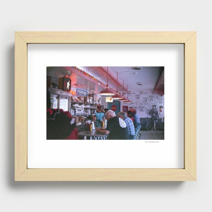 66 Diner, ABQ New Mexico Recessed Framed Print