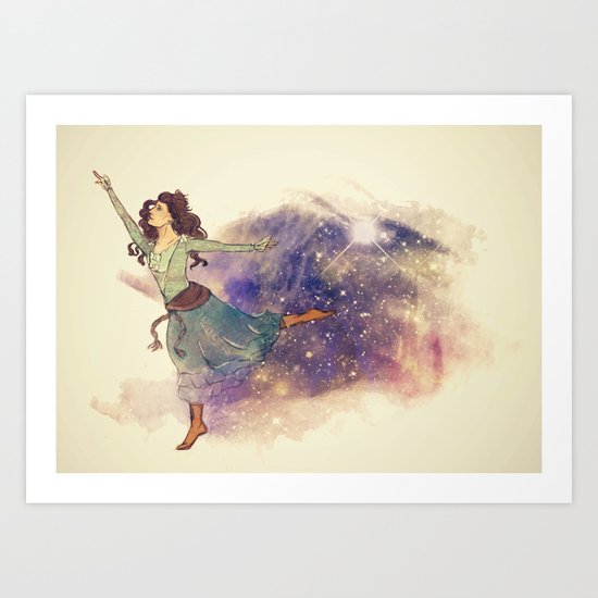 Dance on my own feet Art Print