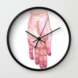 Stay Wall Clock | Hand, Markers, Stay, Pencil, Pastel, Drawing, Illustration, Pink, Ink Pen, Emotions 