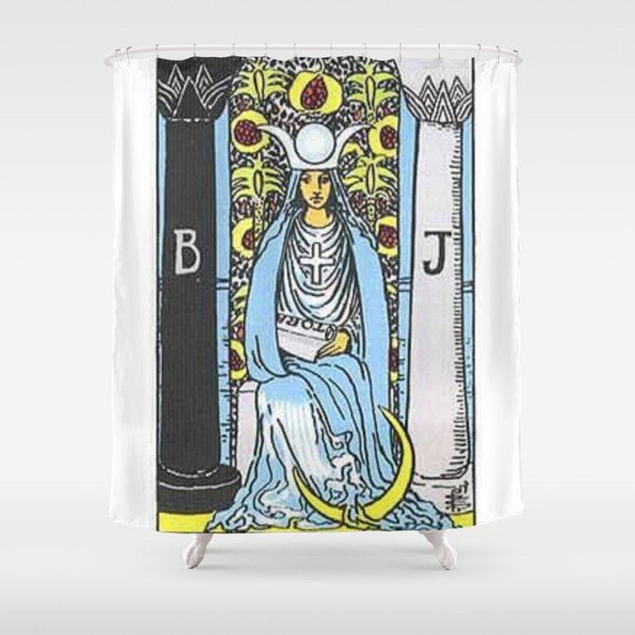 High Priestess Tarot Shower Curtain