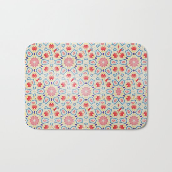 RED ARABESQUE Bath Mat