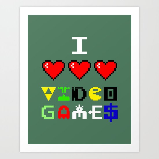 I 3 up video games Art Print