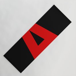 Letter A (Red & Black) Yoga Mat