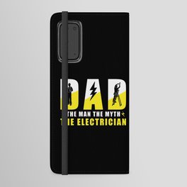 Electrician Papa Saying Android Wallet Case