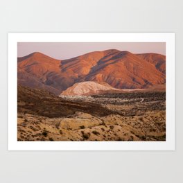 The Pinkest Sunset (Red Rock State Park, California) Art Print