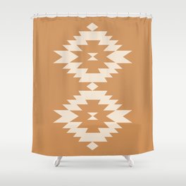 Southwestern Minimalism - Desert Orange Shower Curtain