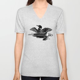 Common Loons V Neck T Shirt