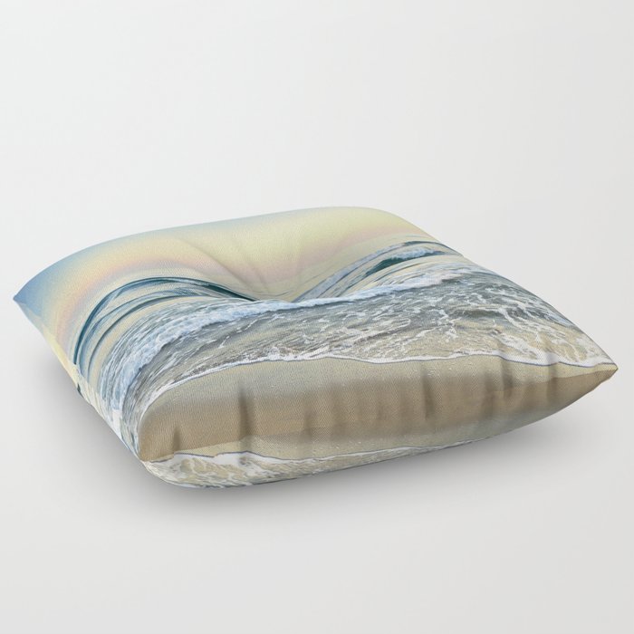 Serenity sea. Vintage Floor Pillow