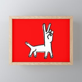 Dogfinger Framed Mini Art Print