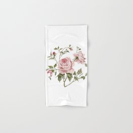 Pink Roses – Original Watercolor Hand & Bath Towel