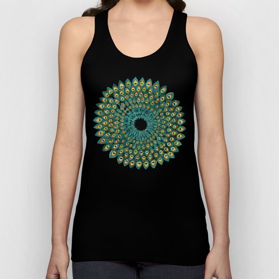 Peacock Mandala Unisex Tank Top