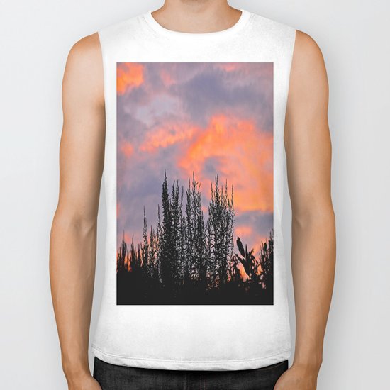 Sunset Silhouettes Biker Tank