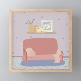 Art Print | Lilac Livingroom | Liefs Anoes  Framed Mini Art Print