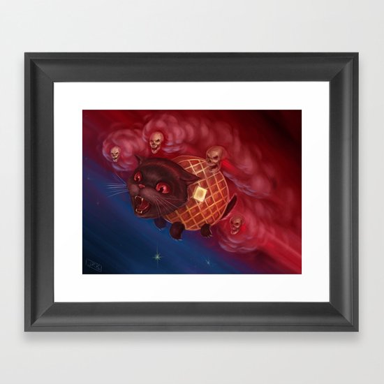 Tac Nayn a.k.a. Waffle Cat Framed Art Print