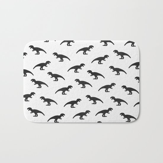 T-Rex Pattern Bath Mat