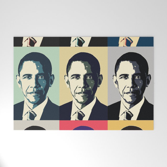 Barack Obama Pop Art Welcome Mat