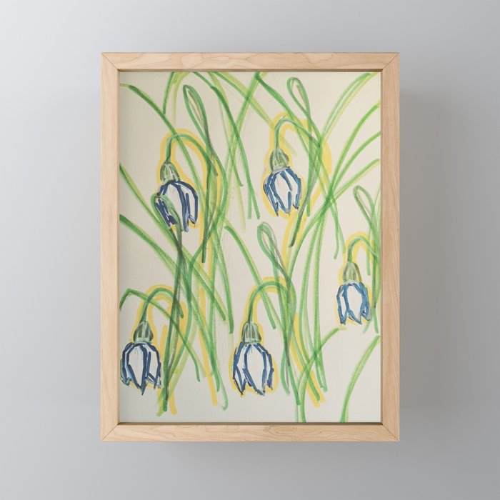 Sijay Ryum flower (snowdrop hybrid) Framed Mini Art Print