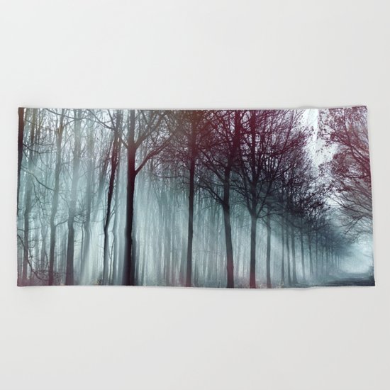 Mysterious Forest Beach Towel