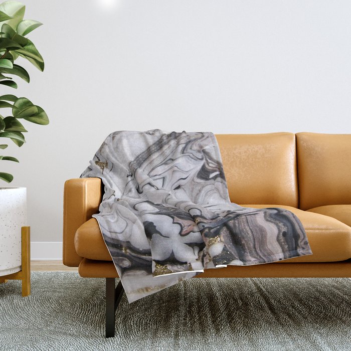 Marble sales throw blanket