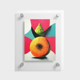 Inner Fruit - Abstract Minimalist Digital Retro Poster Art Floating Acrylic Print