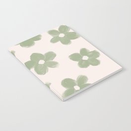 Sage Green Flowers Notebook