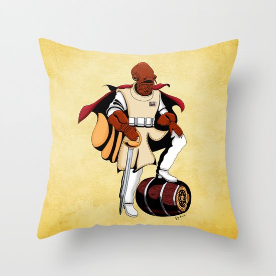 Captain Ackbar Throw Pillow